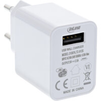 InLine® USB Ladegerät Single, Netzteil, 100-240V...