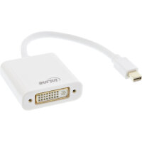 InLine® Mini DisplayPort zu DVI Adapter, weiß,...