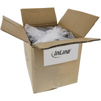 25er Bulk-Pack InLine® Patchkabel, S/FTP (PiMf), Cat.6, PVC, CCA, grau, 5m