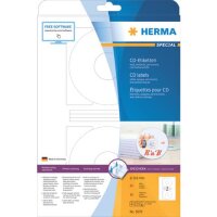 50 HERMA CD-Etiketten 5079 weiß