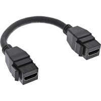 InLine® HDMI 2x Keystone Kabel 4K/60Hz, HDMI A...