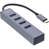 InLine® USB-C 3.2 Multi Hub (4x USB-A 5Gb/s), OTG,...