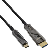 InLine® USB Display AOC Kabel, USB-C Stecker zu HDMI Stecker,10m