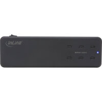 InLine® Multiport Netzteil, Ladegerät, 6x USB-C, PD 3.0, GaN, schwarz