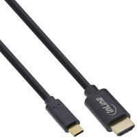 InLine® USB Display Kabel, USB-C Stecker zu HDMI Stecker, 7,5m