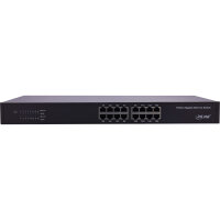 InLine® Gigabit Netzwerk Switch 16-Port, 1Gb/s, 19" 1HE, lüfterlos