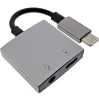 InLine® USB-C Audio Adapterkabel, USB-C zu 3,5mm...