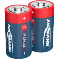 ANSMANN 1513-0000 Alkaline Batterie Baby C 7200mAh, 2er-Pack