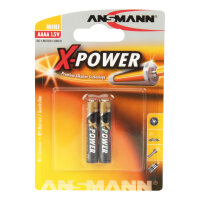 2 ANSMANN Batterien X-POWER Mini AAAA 1,5 V