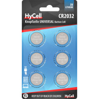 6 HyCell Knopfzellen CR2032 3,0 V
