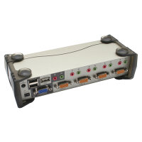 ATEN CS1734B KVM Switch VGA, PS/2-USB, Audio, USB-Hub, 4...