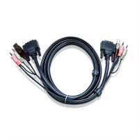 ATEN 2L-7D02UD KVM Kabel DVI-D (Dual Link), USB, Audio,...
