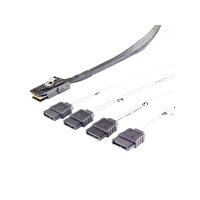 FANTEC SRC-mini SAS zu 4x SATA Kabel, mini SAS SFF8087 zu 4x SATA (OCR) 0,7m