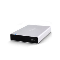 FANTEC ALU-15MMU31, 2,5" SATA SSD HDD Festplattengehäuse, USB 3.1, Typ-C, 15mm Bauhöhe, silber