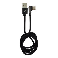 LC-Power LC-C-USB-TYPE-C-1M-2 USB A zu USB-C Kabel, schwarz, 1m