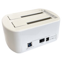 LC-POWER USB3.2 Docking Station white,f.2,5/3,5-SATA-HDDs/SSDs