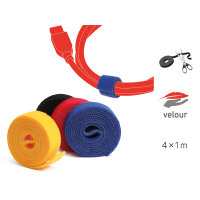 4 LABEL THE CABLE Klettband ROLL STRAPS farbsortiert
