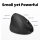 Perixx PERIMICE-719L, kleine ergonomische Maus, Linkshänder, schnurlos, schwarz