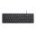 Perixx PERIBOARD-333B DE, Kompakt-Tastatur, USB kabelgebunden, Hintergrundbeleuchtung, schwarz