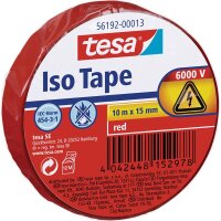 tesa Iso Tape Isolierband rot 15,0 mm x 10,0 m 1 Rolle