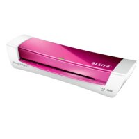 LEITZ iLAM Laminator Home A4 pink Heißlaminierer,Home Office Laminator