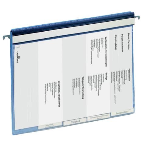 Personalhefter - DIN A4, Hartfolie, 5fach-Register, blau