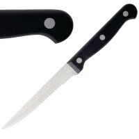 Olympia Steakmesser mit schwarzem Griff 21,5cm (12 Stüc