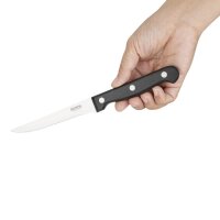 Olympia Steakmesser mit schwarzem Griff 21,5cm (12 Stüc