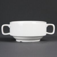 Olympia Whiteware Suppentassen mit Henkeln 40cl (6 Stüc