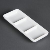 Olympia Whiteware dreifache Pr&auml;sentierschalen...