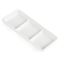 Olympia Whiteware dreifache Präsentierschalen (12 St&uu