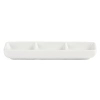 Olympia Whiteware dreifache Präsentierschalen (12 St&uu