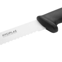 Hygiplas Fleischmesser gezahnt 25cm schwarz 3