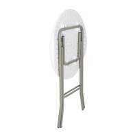 Bolero runder Klapptisch weiß 60cm Durchmesser, 73,5cm