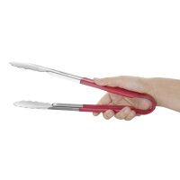 Hygiplas Servierzange mit Farbkodierung rot 2