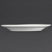 Olympia Whiteware Teller mit breitem Rand 20cm (12 Stüc