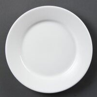 Olympia Whiteware Teller mit breitem Rand 23cm (12...