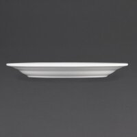 Olympia Whiteware Teller mit breitem Rand 23cm (12 Stüc