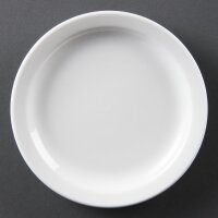 Olympia Whiteware Teller mit schmalem Rand 15cm (12 Stü