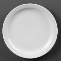 Olympia Whiteware Teller mit schmalem Rand 25cm (12 Stü