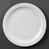 Olympia Whiteware Teller mit schmalem Rand 28cm (6 Stüc
