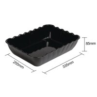 Olympia Kristallon Salatschüssel schwarz 4,25L