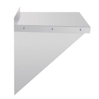 Vogue Mikrowellenregal Edelstahl 56x56cm
