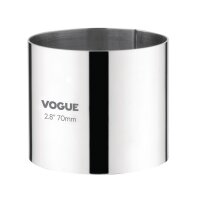 Vogue Moussering Edelstahl 6 x 7cm 1