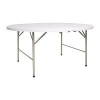 Bolero runder Klapptisch weiß 153c gallery