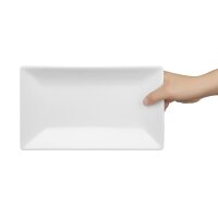 Olympia Whiteware rechteckige Servierteller 25 x 15cm (4 St&