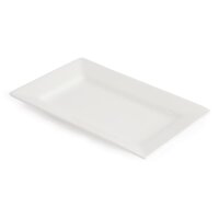 Olympia Lumina rechteckige Teller mit breitem Rand 20cm (6 S