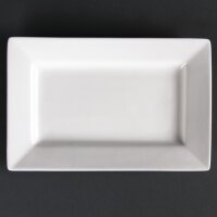 Olympia Lumina rechteckige Teller mit breitem Rand 20cm (6 S