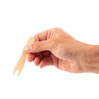 Fiesta Compostable Einweg-Holzbesteck Pommes-Frites-Gabel Biologisch abbaubar (1000 Stück)