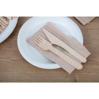 Fiesta Compostable Einweg Holzbesteck Messer Biologisch abbaubar (100 Stück)